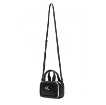 CALVIN KLEIN CONTRAST CK MINI BAULETTO BAG ΤΣΑΝΤΑ ΓΥΝΑΙΚΕΙΑ BLACK