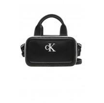 CALVIN KLEIN CONTRAST CK MINI BAULETTO BAG ΤΣΑΝΤΑ ΓΥΝΑΙΚΕΙΑ BLACK