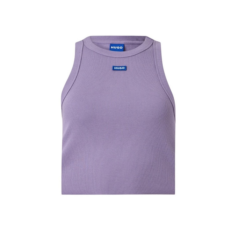 HUGO BOSS JERSEY TOP BABY TANK B ΤΟΠ ΜΠΛΟΥΖΑ ΓΥΝΑΙΚΕΙΑ PURPLE