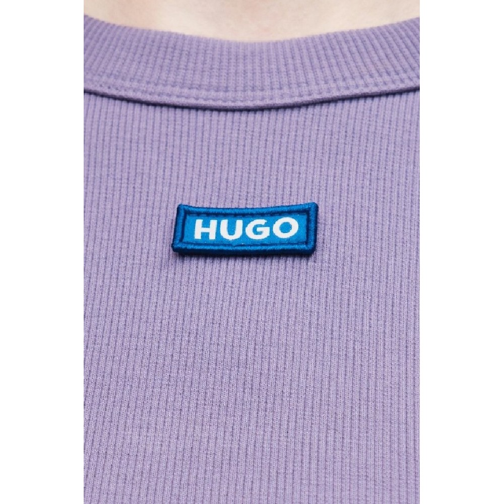HUGO BOSS JERSEY TOP BABY TANK B ΤΟΠ ΜΠΛΟΥΖΑ ΓΥΝΑΙΚΕΙΑ PURPLE