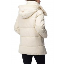 GUESS ELEONOR HOODIE PUFFER ΜΠΟΥΦΑΝ ΓΥΝΑΙΚΕΙΟ OFF WHITE