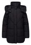 GUESS ELEONOR HOODIE PUFFER ΜΠΟΥΦΑΝ ΓΥΝΑΙΚΕΙΟ BLACK