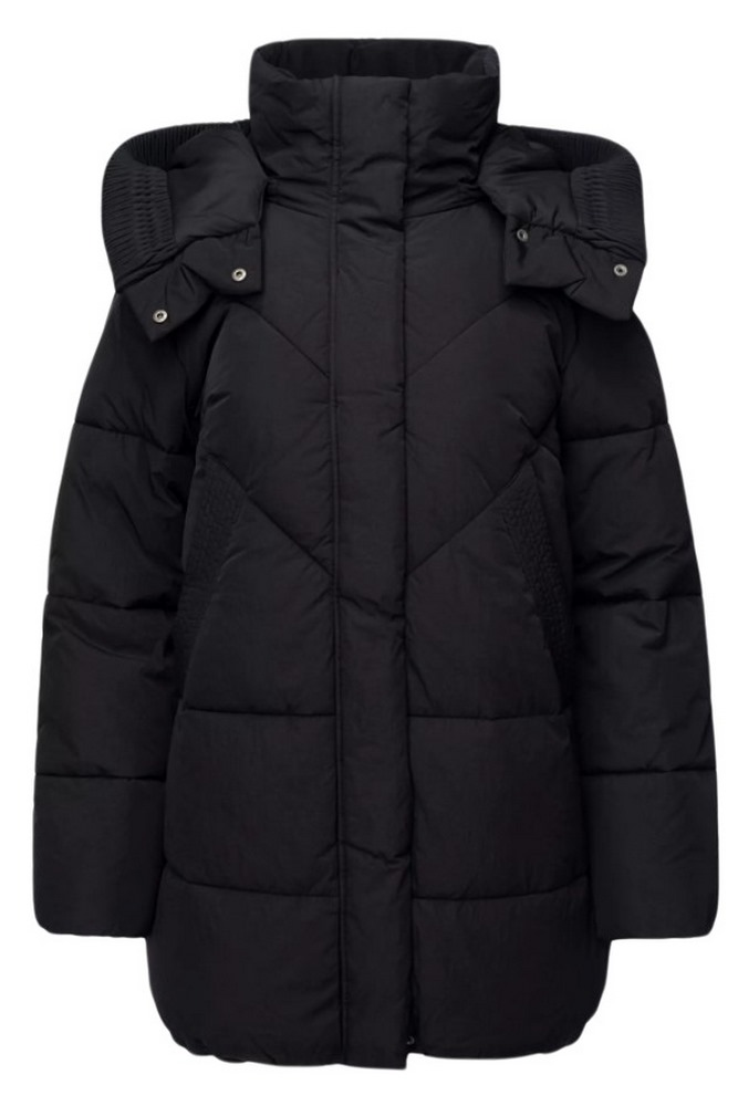GUESS ELEONOR HOODIE PUFFER ΜΠΟΥΦΑΝ ΓΥΝΑΙΚΕΙΟ BLACK