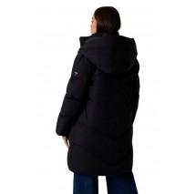 GUESS ELEONOR HOODIE PUFFER ΜΠΟΥΦΑΝ ΓΥΝΑΙΚΕΙΟ BLACK