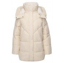 GUESS ELEONOR HOODIE PUFFER ΜΠΟΥΦΑΝ ΓΥΝΑΙΚΕΙΟ OFF WHITE