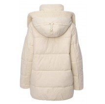 GUESS ELEONOR HOODIE PUFFER ΜΠΟΥΦΑΝ ΓΥΝΑΙΚΕΙΟ OFF WHITE
