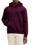 CALVIN KLEIN JEANS 350GSM FLEECE GIFT GIVING HOODIE ΜΠΛΟΥΖΑ ΦΟΥΤΕΡ ΑΝΔΡΙΚΗ BURGUNDY