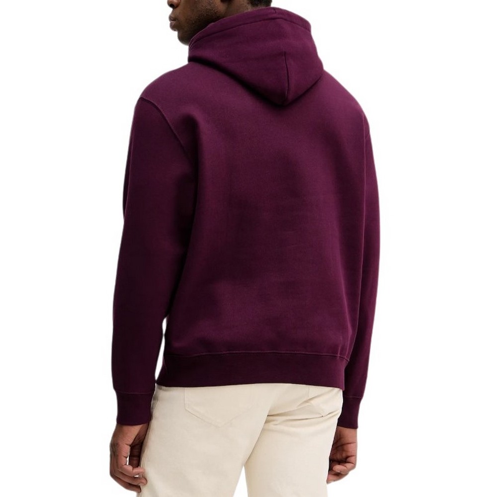CALVIN KLEIN JEANS 350GSM FLEECE GIFT GIVING HOODIE ΜΠΛΟΥΖΑ ΦΟΥΤΕΡ ΑΝΔΡΙΚΗ BURGUNDY
