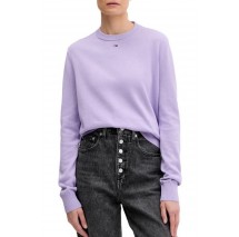 TOMMY JEANS ESSENTIAL CREW SWEATER EXT ΜΠΛΟΥΖΑ ΠΛΕΚΤΗ ΓΥΝΑΙΚΕΙΑ PURPLE