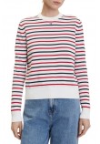 TOMMY JEANS ESSENTIAL CREW SWEATER EXT ΜΠΛΟΥΖΑ ΠΛΕΚΤΗ ΓΥΝΑΙΚΕΙΑ MULTI