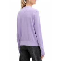 TOMMY JEANS ESSENTIAL CREW SWEATER EXT ΜΠΛΟΥΖΑ ΠΛΕΚΤΗ ΓΥΝΑΙΚΕΙΑ PURPLE