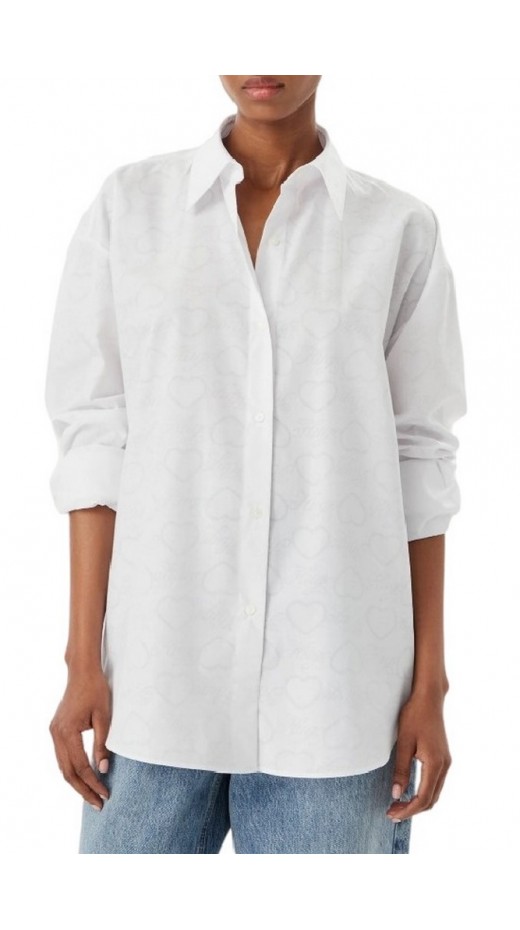 HUGO BOSS TAILORED BLOUSE ELISANA B  ΠΟΥΚΑΜΙΣΟ ΓΥΝΑΙΚΕΙΟ WHITE