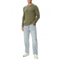 TOMMY JEANS SLIM ESS SWEATER EXT ΜΠΛΟΥΖΑ ΠΛΕΚΤΗ ΑΝΔΡΙΚΗ MILITARY GREEN