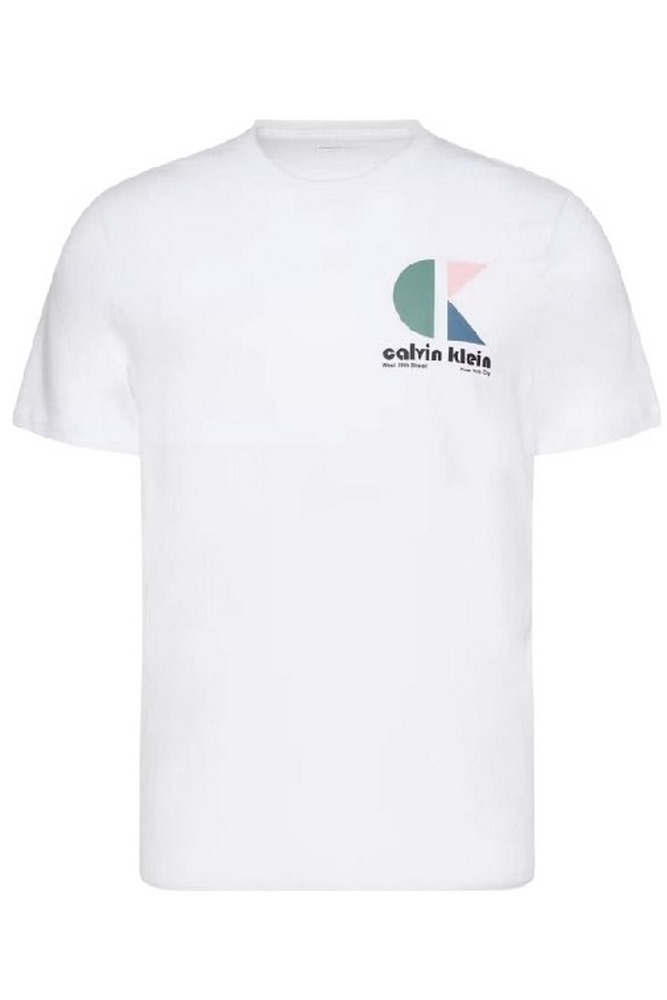 CALVIN KLEIN JEANS LOGO GRAPHIC TEE T-SHIRT ΜΠΛΟΥΖΑ ΑΝΔΡΙΚΗ BRIGHT WHITE