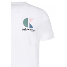 CALVIN KLEIN JEANS LOGO GRAPHIC TEE T-SHIRT ΜΠΛΟΥΖΑ ΑΝΔΡΙΚΗ BRIGHT WHITE