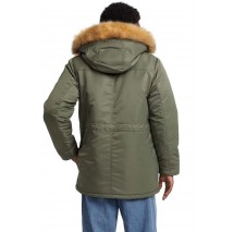 GUESS JEANS NYLON PARKA ΜΠΟΥΦΑΝ ΑΝΔΡΙΚΟ KHAKI
