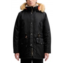 GUESS JEANS NYLON PARKA ΜΠΟΥΦΑΝ ΑΝΔΡΙΚΟ BLACK