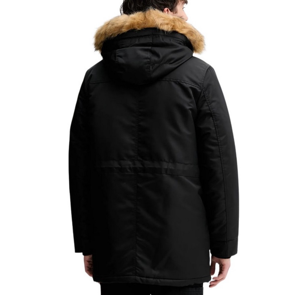 GUESS JEANS NYLON PARKA ΜΠΟΥΦΑΝ ΑΝΔΡΙΚΟ BLACK