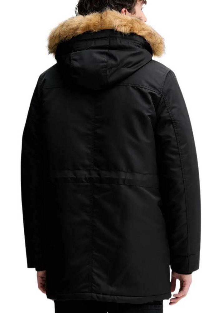 GUESS JEANS NYLON PARKA ΜΠΟΥΦΑΝ ΑΝΔΡΙΚΟ BLACK