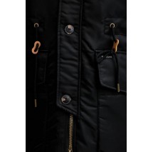 GUESS JEANS NYLON PARKA ΜΠΟΥΦΑΝ ΑΝΔΡΙΚΟ BLACK