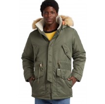 GUESS JEANS NYLON PARKA ΜΠΟΥΦΑΝ ΑΝΔΡΙΚΟ KHAKI