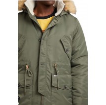 GUESS JEANS NYLON PARKA ΜΠΟΥΦΑΝ ΑΝΔΡΙΚΟ KHAKI
