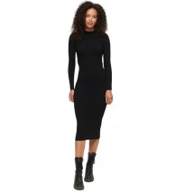 SUPERDRY D2 STUD BACKLESS BODYCON MIDI DRESS ΦΟΡΕΜΑ ΓΥΝΑΙΚΕΙΟ BLACK