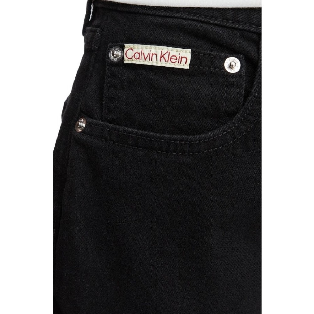 CALVIN KLEIN JEANS NEW MOM JEAN SOFT BLACK ΤΖΙΝ ΠΑΝΤΕΛΟΝΙ ΓΥΝΑΙΚΕΙΟ DENIM BLACK
