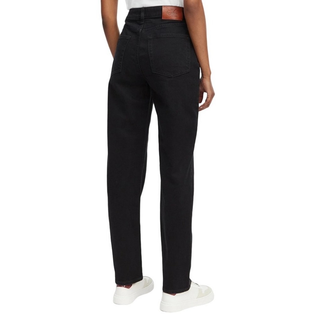 CALVIN KLEIN JEANS NEW MOM JEAN SOFT BLACK ΤΖΙΝ ΠΑΝΤΕΛΟΝΙ ΓΥΝΑΙΚΕΙΟ DENIM BLACK