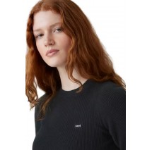 LEVIS® RIB CREW SWEATER ΠΛΕΚΤΗ ΜΠΛΟΥΖΑ ΓΥΝΑΙΚΕΙΑ BLACK
