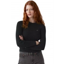 LEVIS® RIB CREW SWEATER ΠΛΕΚΤΗ ΜΠΛΟΥΖΑ ΓΥΝΑΙΚΕΙΑ BLACK