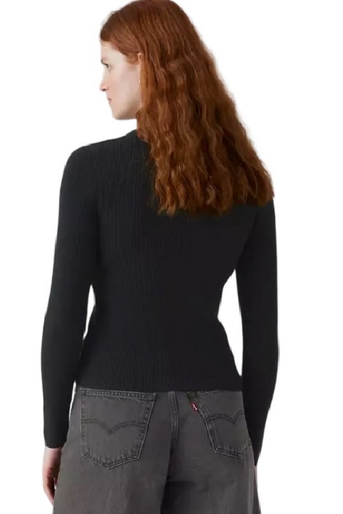 LEVIS® RIB CREW SWEATER ΠΛΕΚΤΗ ΜΠΛΟΥΖΑ ΓΥΝΑΙΚΕΙΑ BLACK