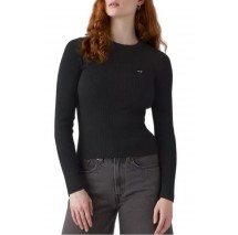 LEVIS® RIB CREW SWEATER ΠΛΕΚΤΗ ΜΠΛΟΥΖΑ ΓΥΝΑΙΚΕΙΑ BLACK