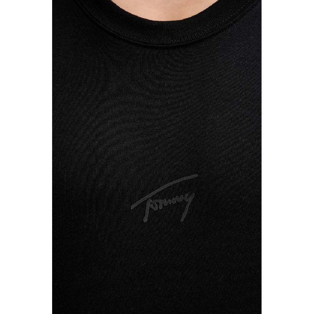 TOMMY JEANS REG TONAL SIGNATURE T-SHIRT ΜΠΛΟΥΖΑ ΑΝΤΡΙΚΗ BLACK