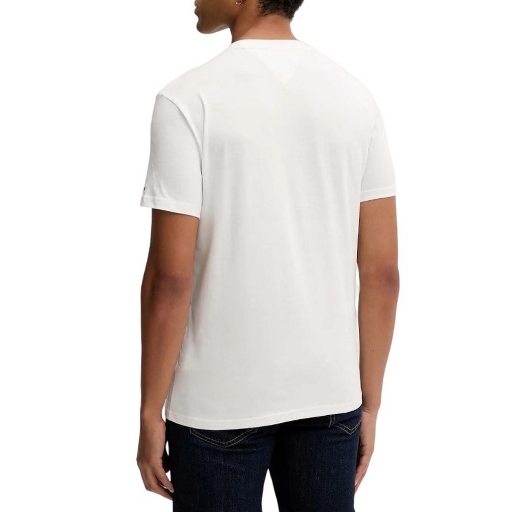 TOMMY JEANS REG TONAL SIGNATURE T-SHIRT ΜΠΛΟΥΖΑ ΑΝΤΡΙΚΗ ECRU