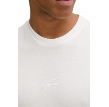 TOMMY JEANS REG TONAL SIGNATURE T-SHIRT ΜΠΛΟΥΖΑ ΑΝΤΡΙΚΗ ECRU