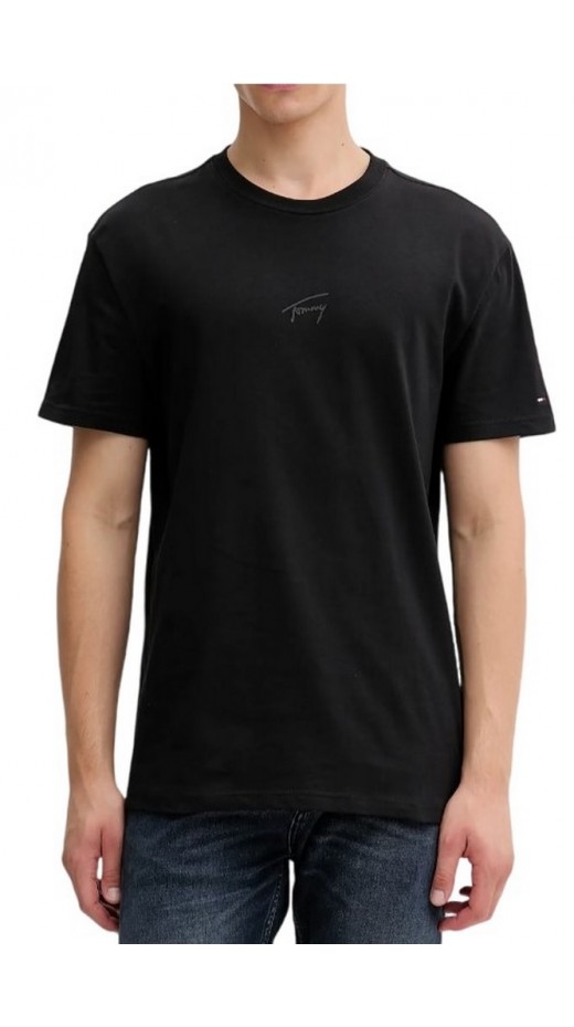TOMMY JEANS REG TONAL SIGNATURE T-SHIRT ΜΠΛΟΥΖΑ ΑΝΤΡΙΚΗ BLACK