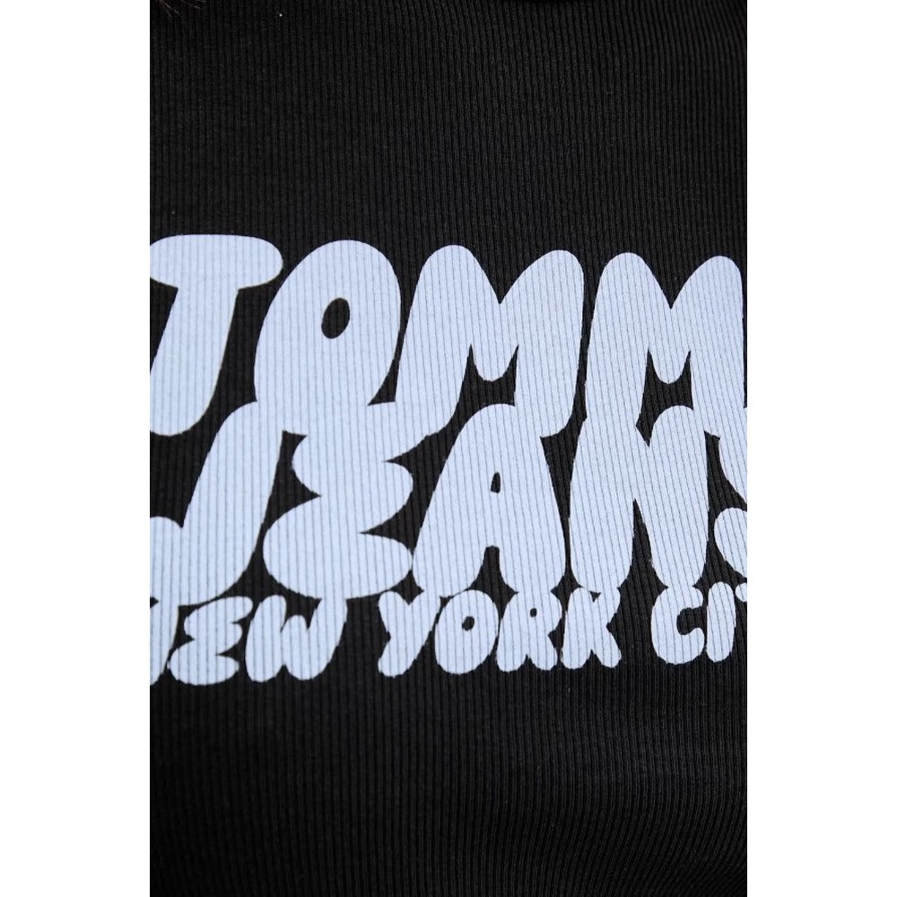 TOMMY JEANS SLIM SH TJ BUBBLE TANK ΤΟΠ ΓΥΝΑΙΚΕΙΟ BLACK