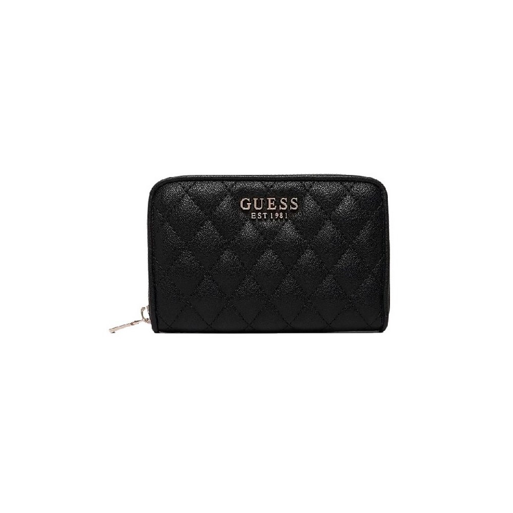GUESS ATABEY SLG MEDIUM ZIP AROUND ΠΟΡΤΟΦΟΛΙ ΓΥΝΑΙΚΕΙΟ BLACK
