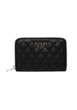 GUESS ATABEY SLG MEDIUM ZIP AROUND ΠΟΡΤΟΦΟΛΙ ΓΥΝΑΙΚΕΙΟ BLACK