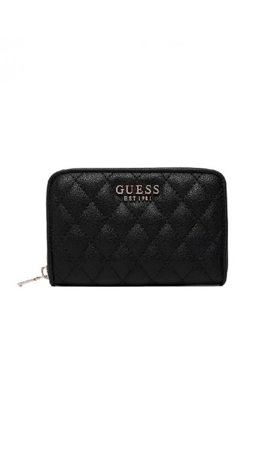 GUESS ATABEY SLG MEDIUM ZIP AROUND ΠΟΡΤΟΦΟΛΙ ΓΥΝΑΙΚΕΙΟ BLACK