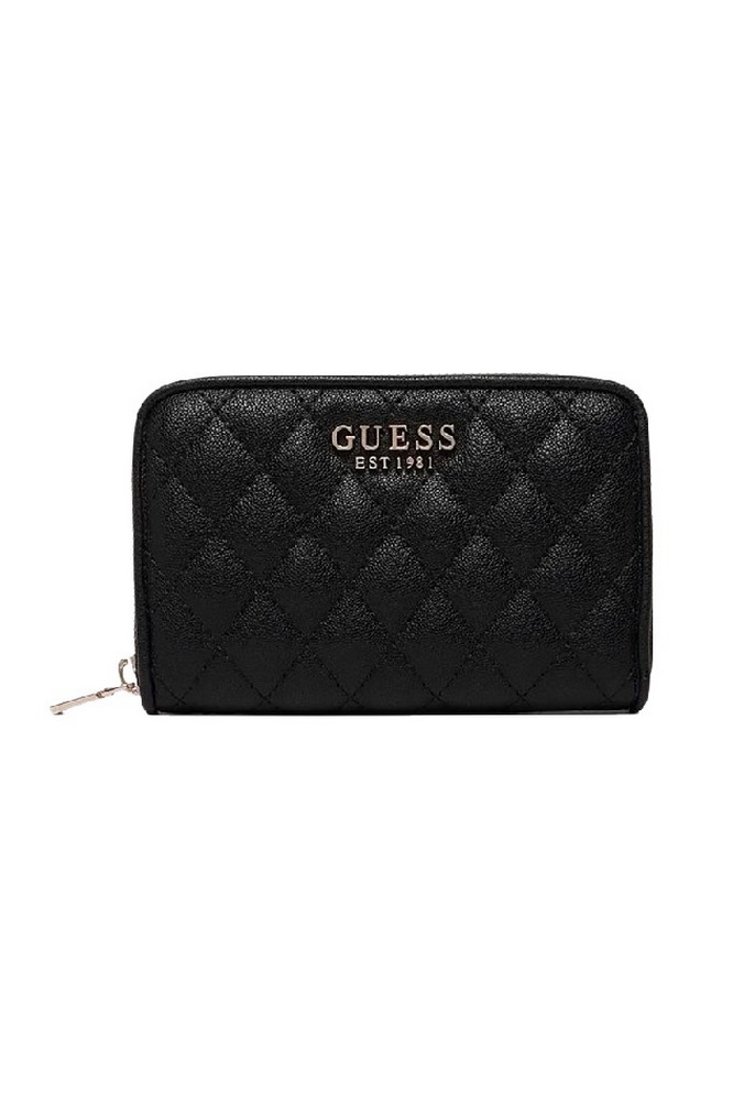 GUESS ATABEY SLG MEDIUM ZIP AROUND ΠΟΡΤΟΦΟΛΙ ΓΥΝΑΙΚΕΙΟ BLACK