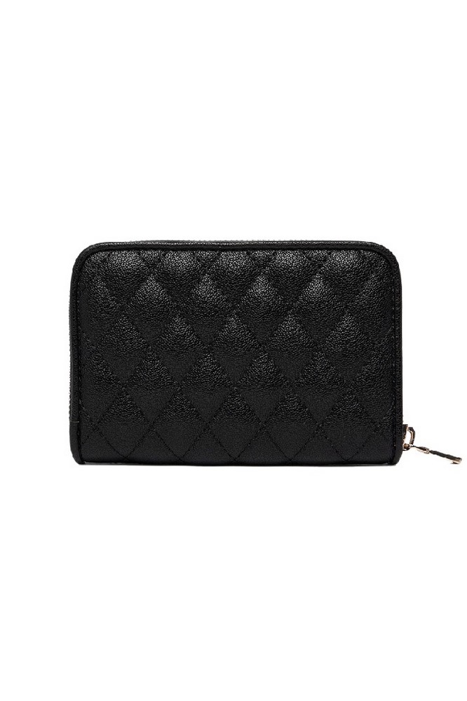 GUESS ATABEY SLG MEDIUM ZIP AROUND ΠΟΡΤΟΦΟΛΙ ΓΥΝΑΙΚΕΙΟ BLACK