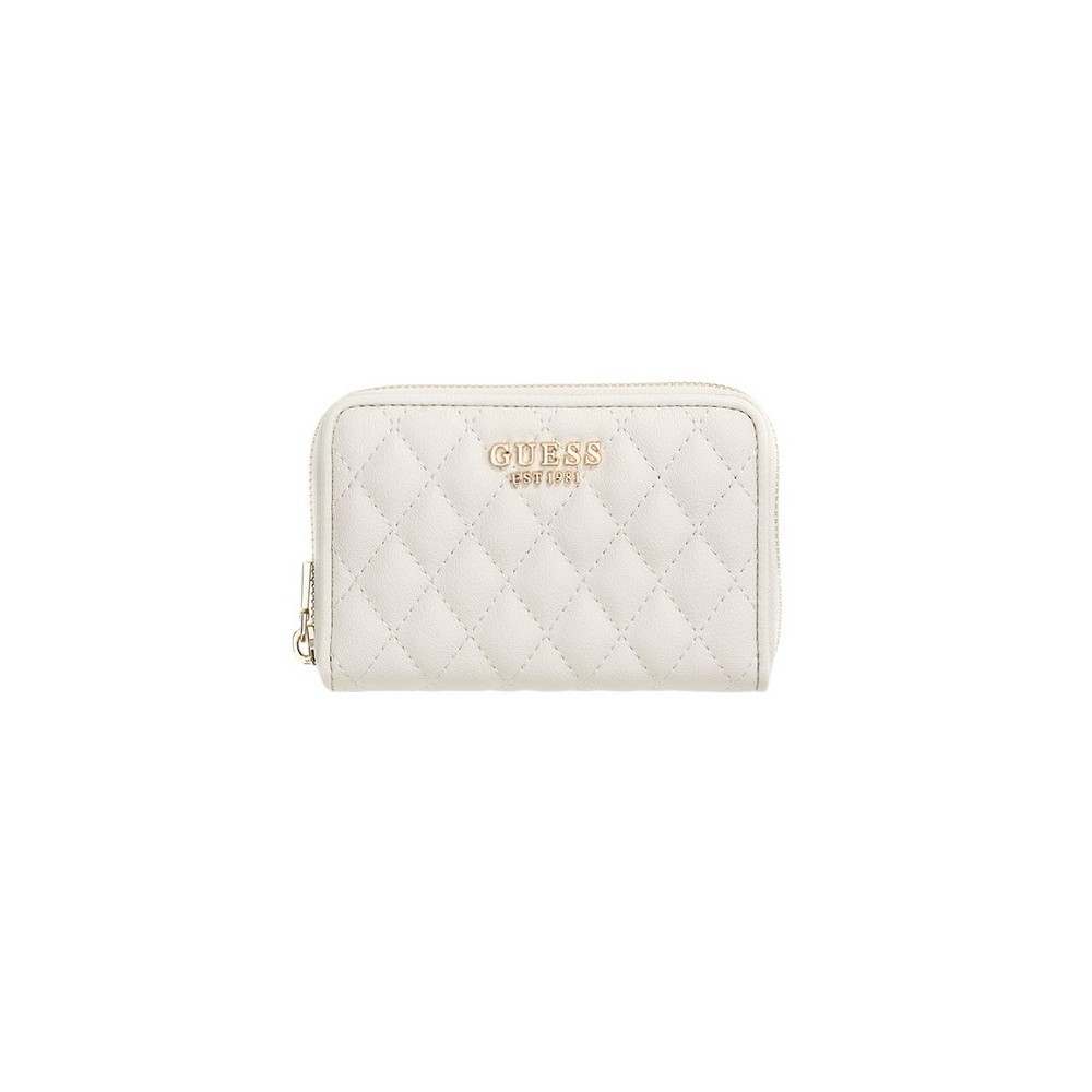 GUESS ATABEY SLG MEDIUM ZIP AROUND ΠΟΡΤΟΦΟΛΙ ΓΥΝΑΙΚΕΙΟ OFF WHITE