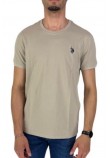U.S POLO ASSN BREN 000272 CHL4 T-SHIRT ΜΠΛΟΥΖΑ ΑΝΔΡΙΚΗ BEIGE