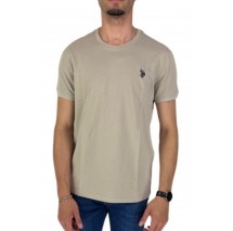 U.S POLO ASSN BREN 000272 CHL4 T-SHIRT ΜΠΛΟΥΖΑ ΑΝΔΡΙΚΗ BEIGE