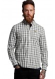 LYLE AND SCOTT MAINRANGE CHECKED POPLIN SHIRT ΠΟΥΚΑΜΙΣΟ ΑΝΔΡΙΚΟ GREY