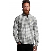 LYLE AND SCOTT MAINRANGE CHECKED POPLIN SHIRT ΠΟΥΚΑΜΙΣΟ ΑΝΔΡΙΚΟ GREY