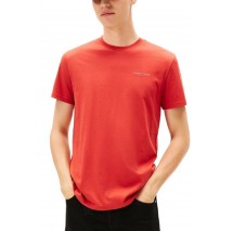 TOMMY JEANS SLIM LINEAR CHEST TEE T-SHIRT ΜΠΛΟΥΖΑ ΑΝΔΡΙΚΗ RED