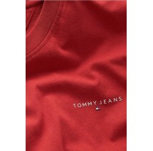 TOMMY JEANS SLIM LINEAR CHEST TEE T-SHIRT ΜΠΛΟΥΖΑ ΑΝΔΡΙΚΗ RED